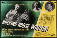 9m030 ROCKING HORSE WINNER English trade ad 1949 Valerie Hobson, John Howard Davies, gambling!
