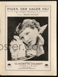 9m873 GILDED LILY Danish program 1935 different images of Claudette Colbert & Fred MacMurray!