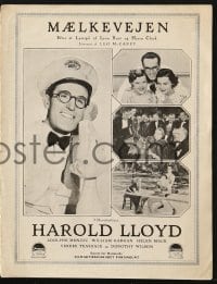 9m931 MILKY WAY Danish program 1936 great different images of boxing milkman Harold Lloyd!