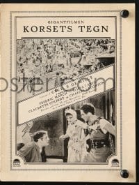 9m966 SIGN OF THE CROSS Danish program 1933 DeMille, Fredric March, Elissa Landi, different!