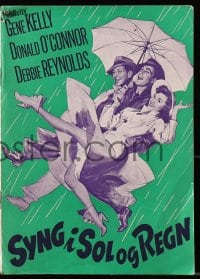 9m967 SINGIN' IN THE RAIN Danish program 1952 Gene Kelly, Debbie Reynolds, O'Connor, different!
