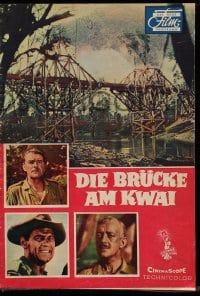 9m571 BRIDGE ON THE RIVER KWAI German program 1958 Holden, Guinness, David Lean, different!