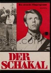 9m587 DAY OF THE JACKAL German program 1973 Zinnemann assassination classic, Edward Fox, different!