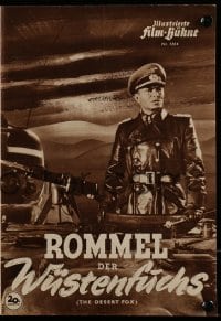 9m589 DESERT FOX German program 1952 different images of James Mason as Field Marshal Erwin Rommel!