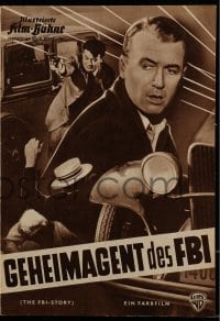 9m605 FBI STORY German program 1960 many different images of detective Jimmy Stewart & Vera Miles!