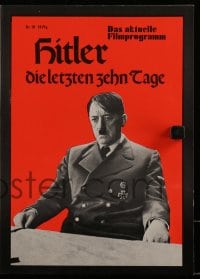 9m644 HITLER: THE LAST TEN DAYS German program 1973 Alec Guinness as Adolf, Kunstmann as Eva Braun!