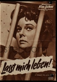 9m650 I WANT TO LIVE German program 1959 different images of Susan Hayward as Barbara Graham!