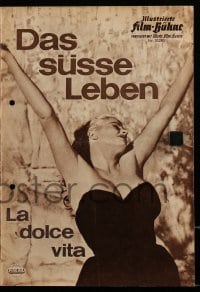 9m668 LA DOLCE VITA Film-Buhne German program 1960 Fellini, Mastroianni, Anita Ekberg, different!