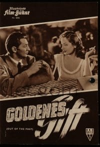 9m707 OUT OF THE PAST German program 1954 Robert Mitchum, Jane Greer, Kirk Douglas, different!