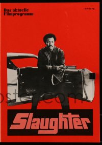 9m747 SLAUGHTER German program 1973 lots of great different images of tough Jim Brown!