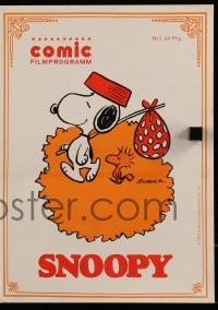 9m748 SNOOPY COME HOME German program 1972 Peanuts, Charlie Brown, Schulz art of Snoopy & Woodstock