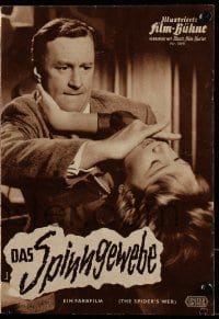 9m753 SPIDER'S WEB German program 1961 Glynis Johns, Agatha Christie mystery, different images!