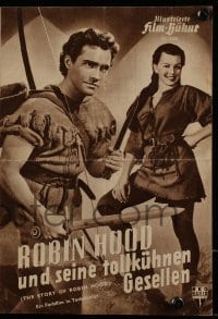 9m761 STORY OF ROBIN HOOD German program 1952 different images of Richard Todd & Joan Rice, Disney