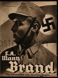 9m760 STORM TROOPER BRAND German program 1933 man joins Hitler & Nazis & denounces the Communists!