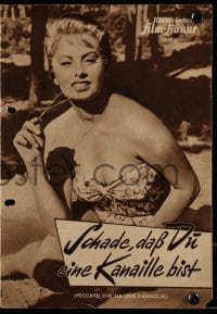 9m782 TOO BAD SHE'S BAD German program 1955 De Sica, different images of sexy Sophia Loren!