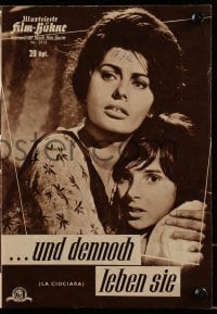 9m787 TWO WOMEN German program 1961 De Sica's La Ciociara, different images of sexy Sophia Loren!