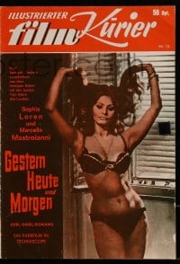 9m804 YESTERDAY, TODAY & TOMORROW German program 1964 sexy Sophia Loren, Mastroianni, De Sica