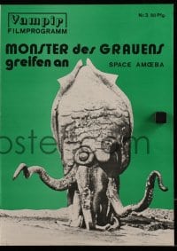 9m805 YOG: MONSTER FROM SPACE German program 1972 Space Amoeba, great rubbery squid monster images!