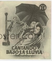 9m420 SINGIN' IN THE RAIN 4pg Spanish herald 1953 Gene Kelly, Debbie Reynolds, Donald O'Connor!