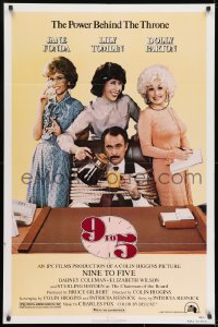 9p049 9 TO 5 1sh 1980 Dolly Parton, Jane Fonda & Lily Tomlin w/tied up Dabney Coleman!