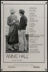 9p078 ANNIE HALL revised 1sh 1977 full-length Woody Allen & Diane Keaton, a new comedy!