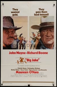 9p106 BIG JAKE style A 1sh 1971 Richard Boone wanted gold but John Wayne gave him lead instead!