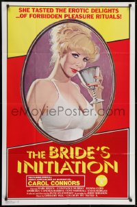 9p128 BRIDE'S INITIATION 1sh 1976 tasty erotic delights, art of sexy superstar Carol Connors!