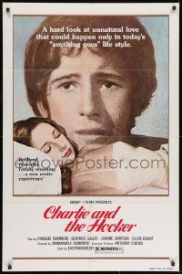 9p158 CHARLIE & THE HOOKER 1sh 1977 a hard look at unnatural love!