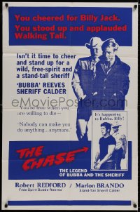 9p159 CHASE int'l 1sh R1970s Marlon Brando, Jane Fonda, Robert Redford, directed by Arthur Penn!