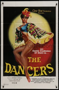 9p192 DANCERS 1sh 1981 Georgina Spelvin, John Leslie, art of super sexy Vanessa del Rio by Collom!