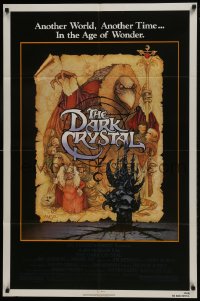 9p193 DARK CRYSTAL 1sh 1982 Jim Henson & Frank Oz, incredible Richard Amsel fantasy art!