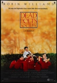 9p205 DEAD POETS SOCIETY int'l 1sh 1989 inspirational school teacher Robin Williams, Peter Weir