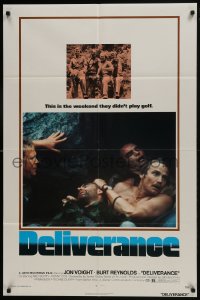 9p209 DELIVERANCE 1sh 1972 Jon Voight, Burt Reynolds, Ned Beatty, John Boorman classic!