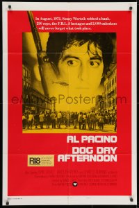9p227 DOG DAY AFTERNOON style B int'l 1sh 1975 Al Pacino, Sidney Lumet bank robbery crime classic!