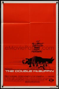 9p230 DOUBLE McGUFFIN 1sh 1979 different Saul Bass art of tiny men carrying large man's body!