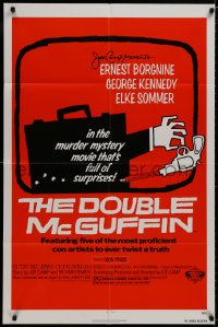 9p231 DOUBLE McGUFFIN 1sh 1979 Ernest Borgnine, George Kennedy, really cool Saul Bass artwork!