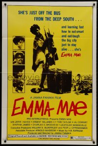 9p246 EMMA MAE 1sh 1977 just off the bus from the deep south, Jerri Hayes in the title role!