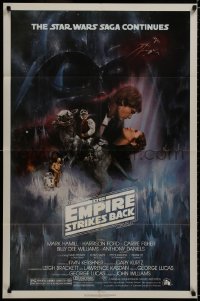 9p249 EMPIRE STRIKES BACK NSS style 1sh 1980 classic Gone With The Wind style art by Roger Kastel!