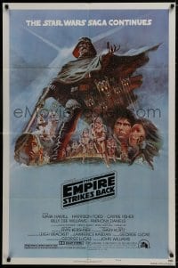 9p254 EMPIRE STRIKES BACK style B NSS style 1sh 1980 George Lucas classic, art by Tom Jung!