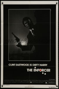 9p255 ENFORCER 1sh 1976 classic image of Clint Eastwood as Dirty Harry holding .44 magnum!
