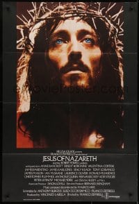 9p011 JESUS OF NAZARETH English 1sh 1977 Franco Zeffirelli, Robert Powell in crown of thorns!