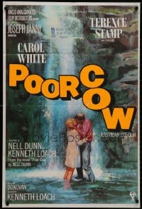 9p015 POOR COW English 1sh 1968 1st Ken Loach, Terence Stamp, Carol White, No Tears For Joy!