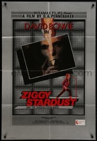 9p027 ZIGGY STARDUST & THE SPIDERS FROM MARS English 1sh 1983 glam rock, David Bowie!