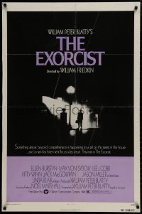 9p261 EXORCIST 1sh 1974 William Friedkin, Von Sydow, horror classic from William Peter Blatty!