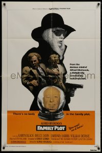 9p265 FAMILY PLOT 1sh 1976 from the mind of devious Alfred Hitchcock, Karen Black, Bruce Dern!