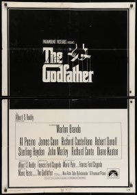 9p327 GODFATHER int'l SEPARATED 1sh 1972 Francis Ford Coppola crime classic, S. Neil Fujita!