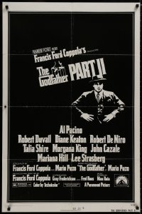 9p328 GODFATHER PART II 1sh 1974 Al Pacino in Francis Ford Coppola classic sequel!