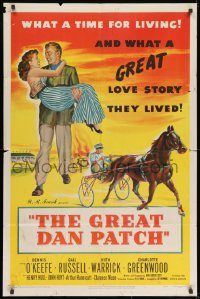 9p343 GREAT DAN PATCH 1sh 1949 Dennis O'Keefe, Gail Russell, they lived a great love story!