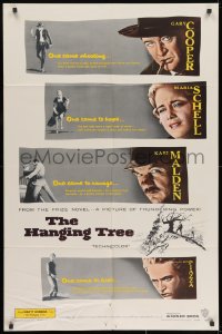 9p359 HANGING TREE 1sh 1959 Gary Cooper, Maria Schell & Karl Malden, from the prize novel!