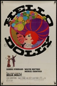 9p374 HELLO DOLLY 1sh 1969 Barbra Streisand & Walter Matthau by Richard Amsel, Roadshow!